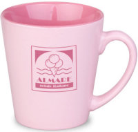Ceramic Mugs: 12oz Pastel Latte Mugs